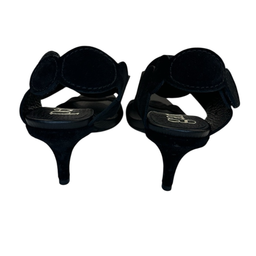 Pedro Garcia Winslet 'DOTTY' Midi Black Suede Sandal  EU37.5/US 7 - Picture 8 of 12